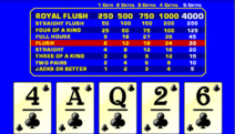 Video Poker Casino Game Screenshot